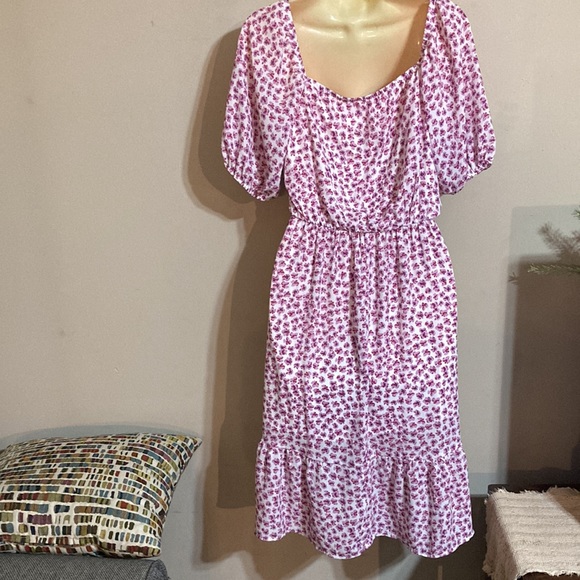 Sienna Sky beautiful pink pansy design size small dress. Beautiful Easter dress. - Picture 5 of 7